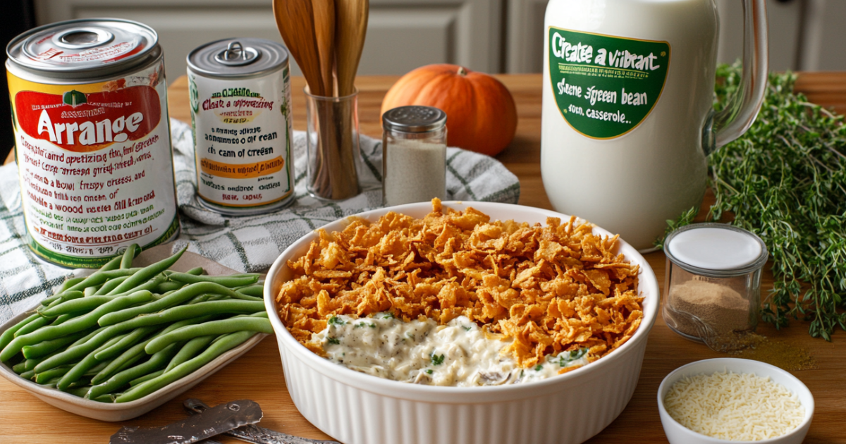 Ingredients for Green Bean Casserole